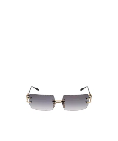 Chrome Hearts Rectangular Sunglasses In Gray