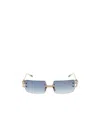 Chrome Hearts Rectangular Sunglasses In Green
