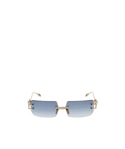 Chrome Hearts Rectangular Sunglasses In Green
