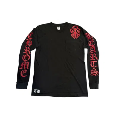 Pre-owned Chrome Hearts | Red Allover Long Sleeve In Black