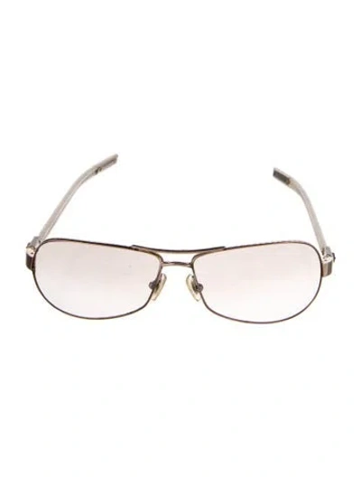 Pre-owned Chrome Hearts Red Riot Aviator Sunglasses In Pink/white
