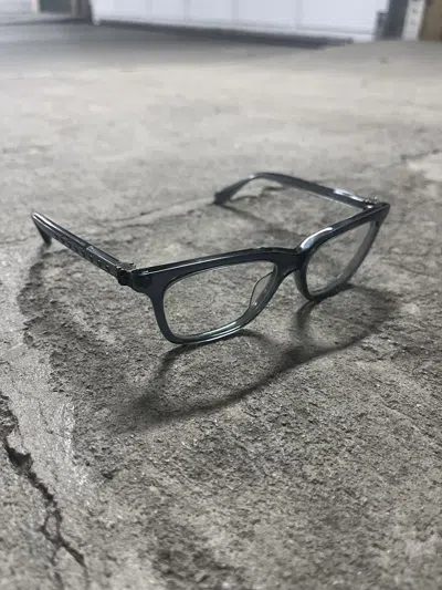 Pre-owned Chrome Hearts “resurectum” Translucent Grey Frame Glasses In Gray