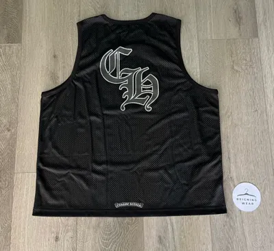 Pre-owned Chrome Hearts Reversible Basketball Jersey In Black Grey