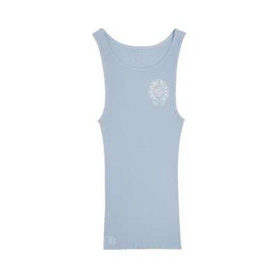 Pre-owned Chrome Hearts Rib Tank 'baby Blue' | Women's Size S