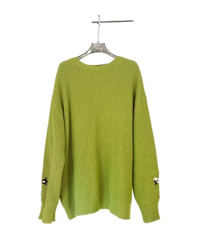 Chrome Hearts Ribbed Knit Sweater In Green