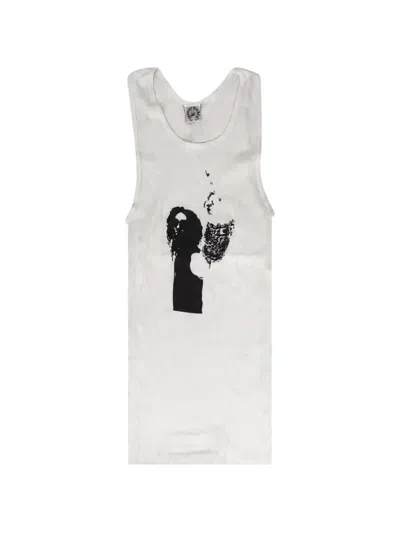 Chrome Hearts Ribbed Richard Stark Tank Top In Neutral