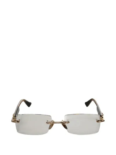 Chrome Hearts Rimless-lenses Glasses In Gray
