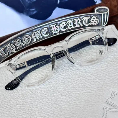Pre-owned Chrome Hearts Rodsicle Glasses In Crystal