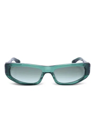 Chrome Hearts Roller Embellished Sunglasses In Green
