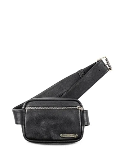 Chrome Hearts Roller Leather Belt Bag In Black
