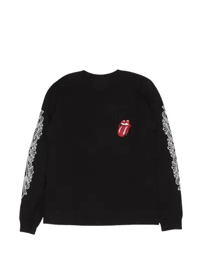 Chrome Hearts Rolling Stones Horseshoe Sweatshirt In Black