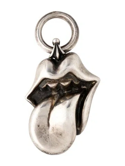 Pre-owned Chrome Hearts Rolling Stones Pendant, 2" In Multi