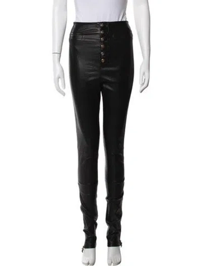 Pre-owned Chrome Hearts Rolling Stones Skinny Leg Pants In Black