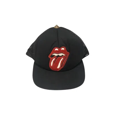 Pre-owned Chrome Hearts Rolling Stones Trucker Hat 'black' | Men's Size Onesize
