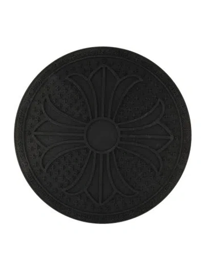 Pre-owned Chrome Hearts Rubber Cross Trivet In Black