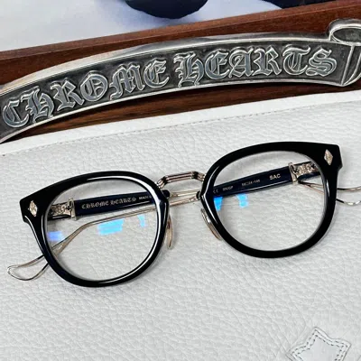 Pre-owned Chrome Hearts Sac Glasses In Black