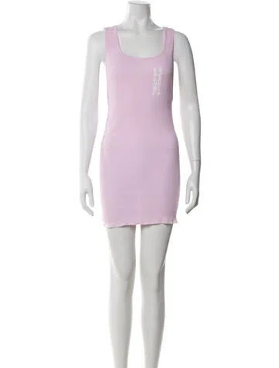 Pre-owned Chrome Hearts Scoop Neck Sleeveless Top In Pink