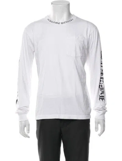 Pre-owned Chrome Hearts Script Graphic Print T-shirt In White