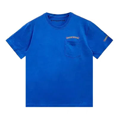 Pre-owned Chrome Hearts Scroll Label Pocket T-shirt 'blue/purple'