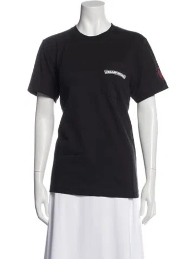 Pre-owned Chrome Hearts Scroll Logo Nyc Exclusive Graphic Print T-shirt In Black