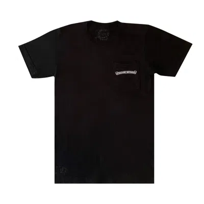Pre-owned Chrome Hearts Scroll Logo Pocket Tee 'black'