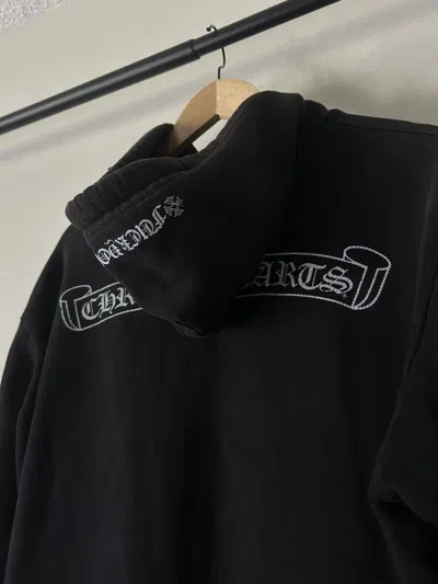 Pre-owned Chrome Hearts Scroll Logo Pullover In Black