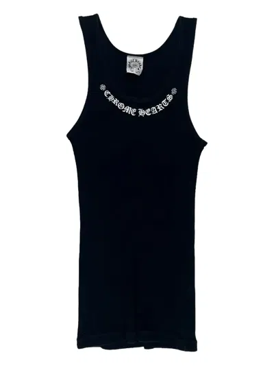 Chrome Hearts Scroll Logo Tank Top In Black