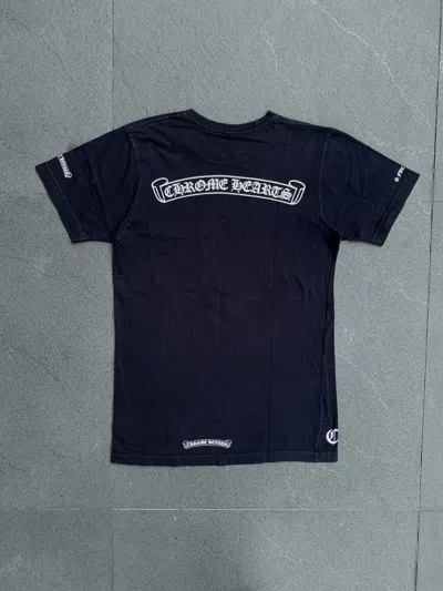 Pre-owned Chrome Hearts Scroll Logo Tee In Black