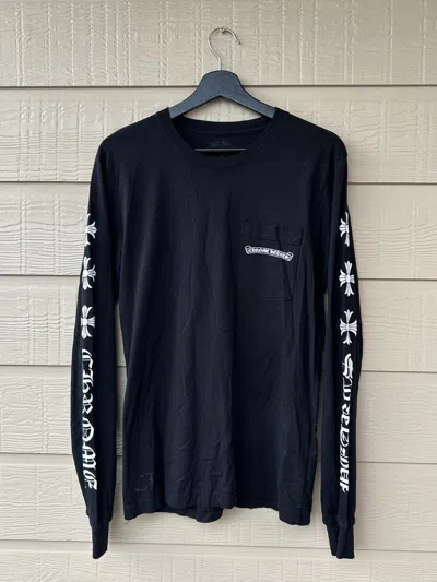 Pre-owned Chrome Hearts Scroll Pocket Long Sleeve In Black