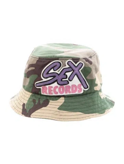 Pre-owned Chrome Hearts Sex Records Bucket Hat In Green