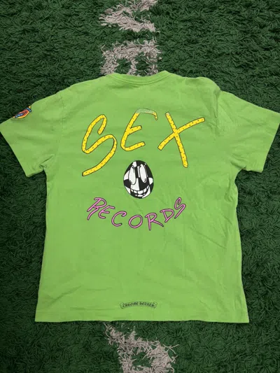 Pre-owned Chrome Hearts Sex Records T Shirt Large In Green