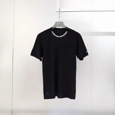 Chrome Hearts Short Sleeves With Letter Neckline In Black