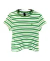 Chrome Hearts Short Striped T-shirt In Green