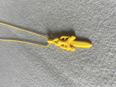Pre-owned Chrome Hearts Silicone Dagger Pendant In Yellow