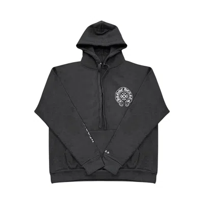 Pre-owned Chrome Hearts Silver Glitter Hoodie 'black'
