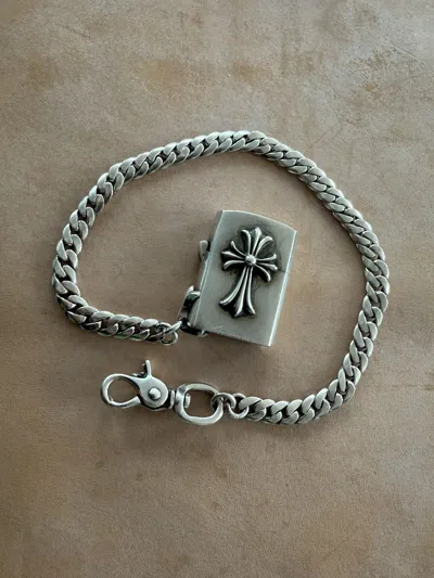 Pre-owned Chrome Hearts Silver Zippo Lighter Chain