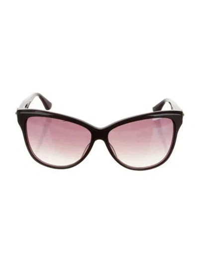 Pre-owned Chrome Hearts Skelly Girl Cat-eye Sunglasses In Purple