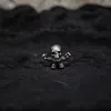 Chrome Hearts Skull Earrings In Burgundy