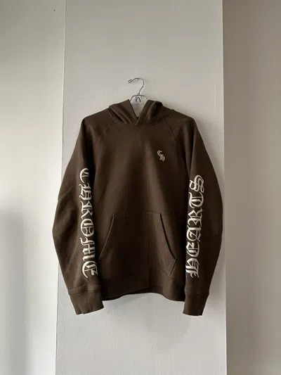 Pre-owned Chrome Hearts Slo Ride Hoodie In Brown