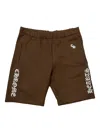 Chrome Hearts Slo Ride Shorts In Brown