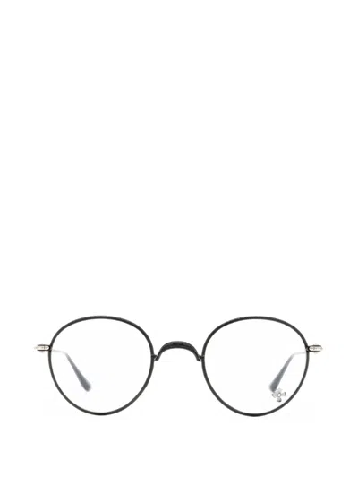 Chrome Hearts Slot One Round-frame Glasses In Black