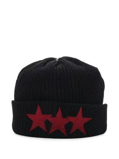 Chrome Hearts Sludge Star-patch Beanie Hat In Black