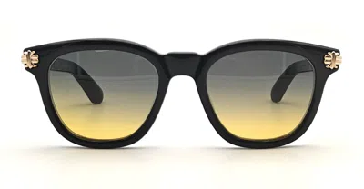 Chrome Hearts Smoke Show - Black / 18k Gold Sunglasses