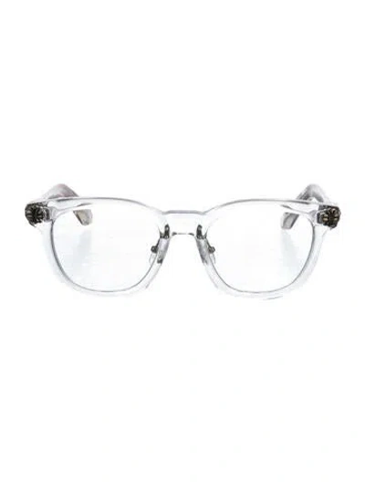 Pre-owned Chrome Hearts Smoke Show A Wayfarer Eyeglasses In Transparent