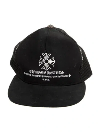 Pre-owned Chrome Hearts Snapback Hat In Black