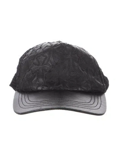 Pre-owned Chrome Hearts Snapback Trucker Hat In Black