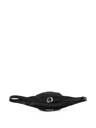 Chrome Hearts Snat Pack Leather Belt Bag In Black