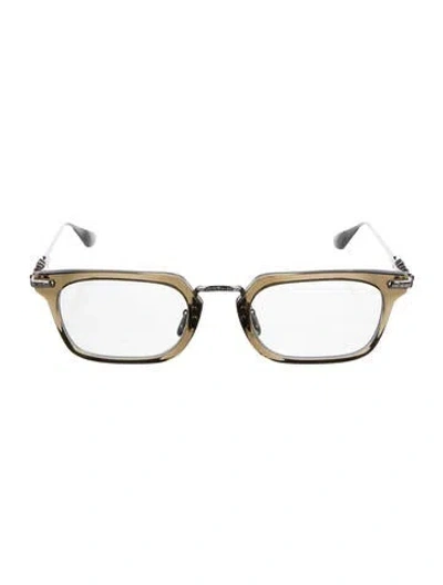 Pre-owned Chrome Hearts Snat Square Eyeglasses In Brown