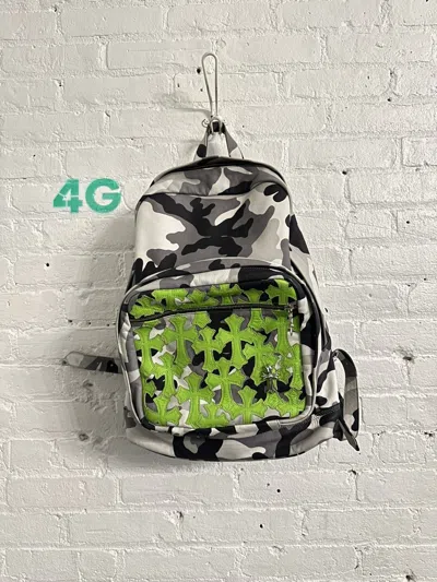 Pre-owned Chrome Hearts Snow Camo Green Patch Bag In Gray