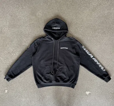 Pre-owned Chrome Hearts Spellout Hoodie In Black